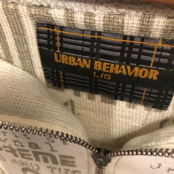 Urban Behavior Heavy Fab Men’s zip up sweater SZ L - Picture 4 of 7